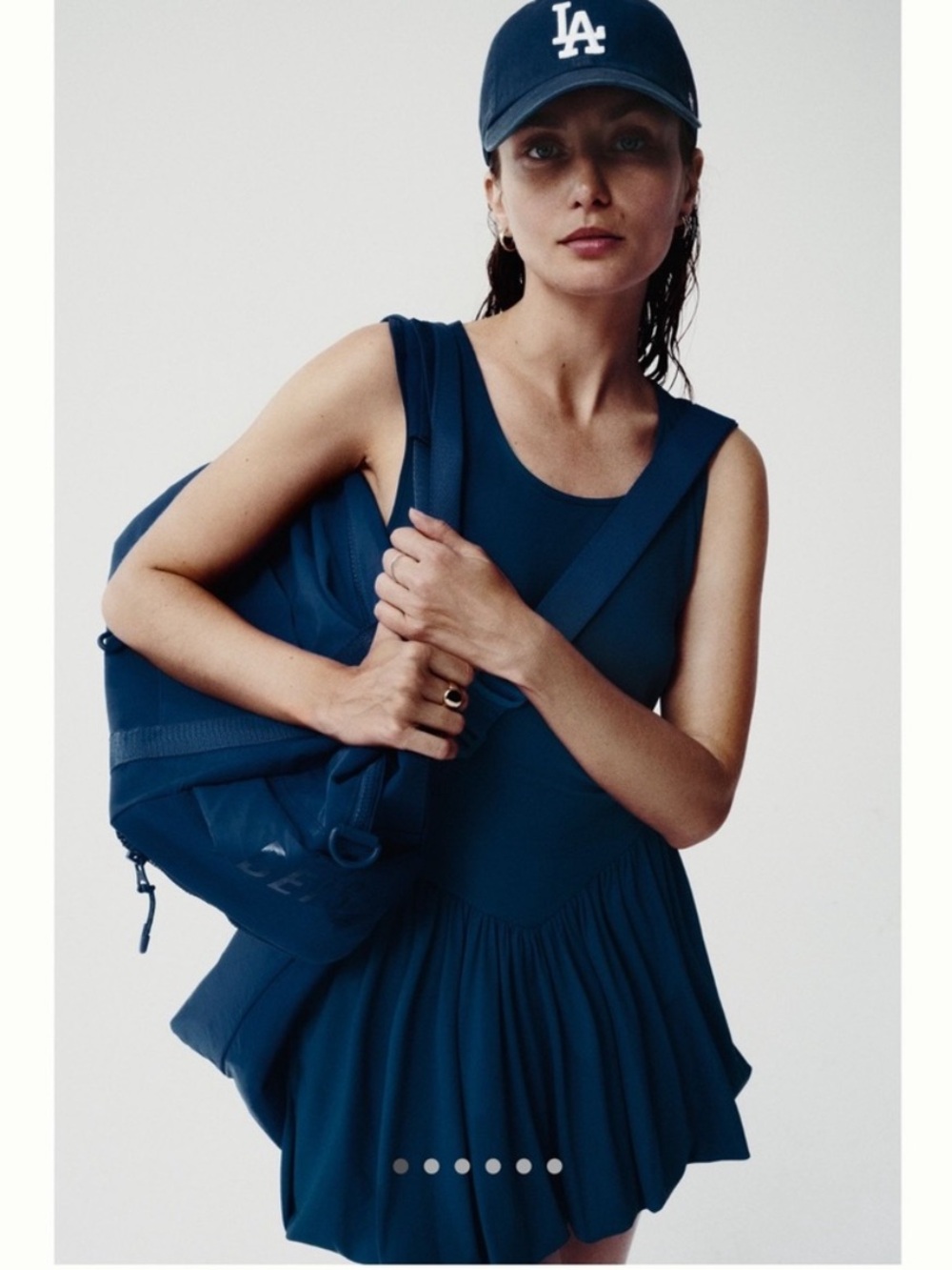 Daily Practice Bubble-Hem Mini Dress